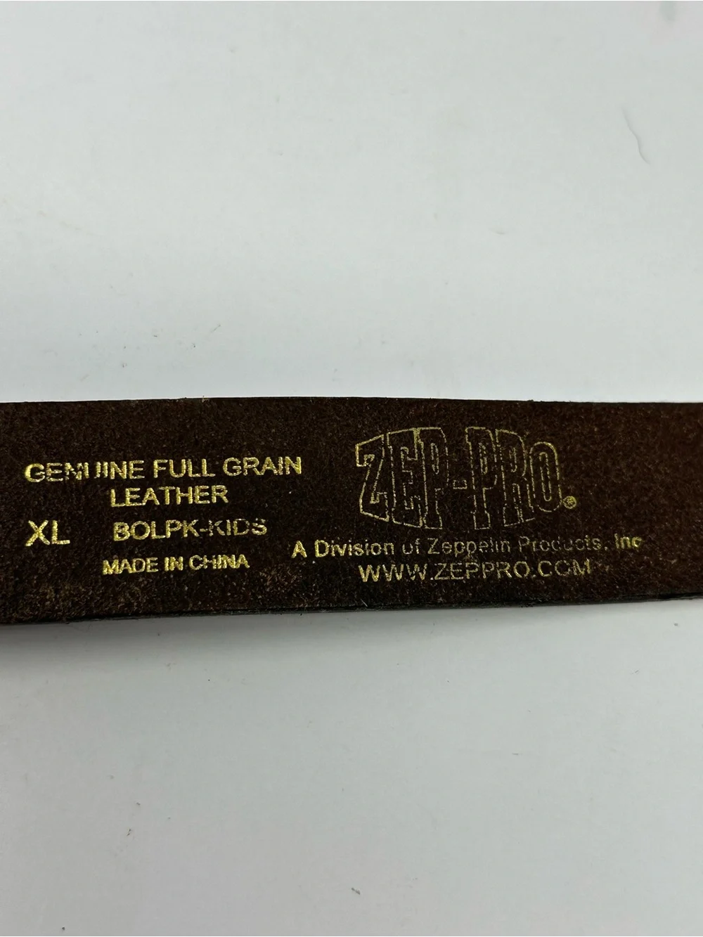 Zep-Pro Ole Miss Studded Genuine Full Grain Leather Belt Sz XL Youth/Kids S6
